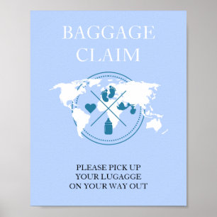 Poster Afirmação de Bagagem de Passaporte de Chá de frald