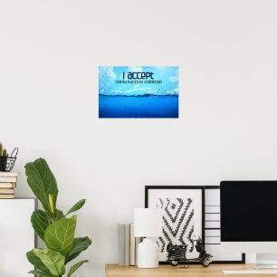 Poster Afirmação de Motivação "Crítica Construtiva"