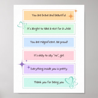 Poster Afirmação Positiva Diária