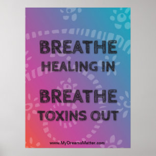 Poster Afirmação Positiva Estado de Funcionamento do Corp