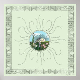 Pôster Afirmações com Storybook Sunrise