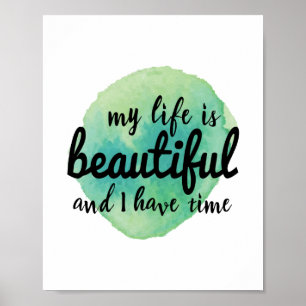 Poster afirmações de amor próprio para aceitação da 