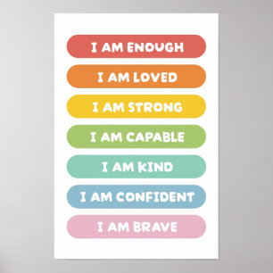 Poster Afirmações Positivas