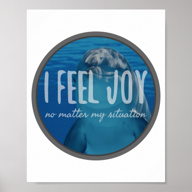 Poster afirmações positivas aceitação da vida (Frente)