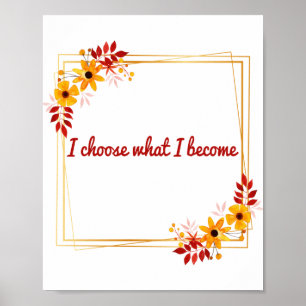 Poster afirmações positivas de motivação