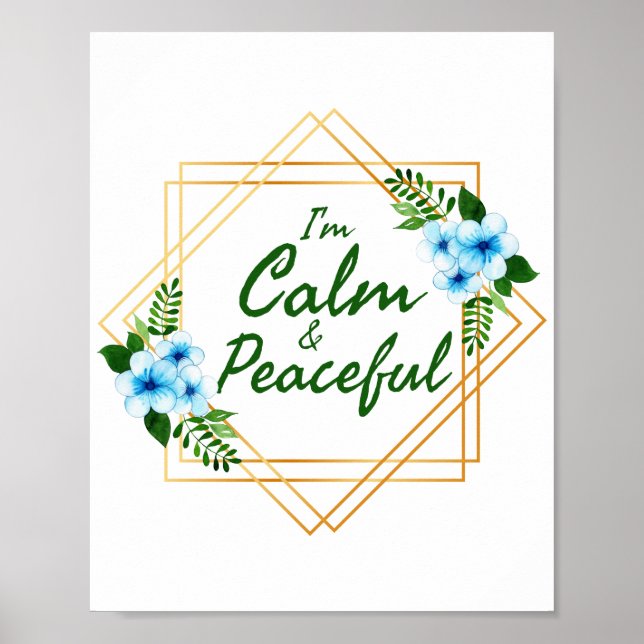 Poster afirmações positivas do dia (Frente)