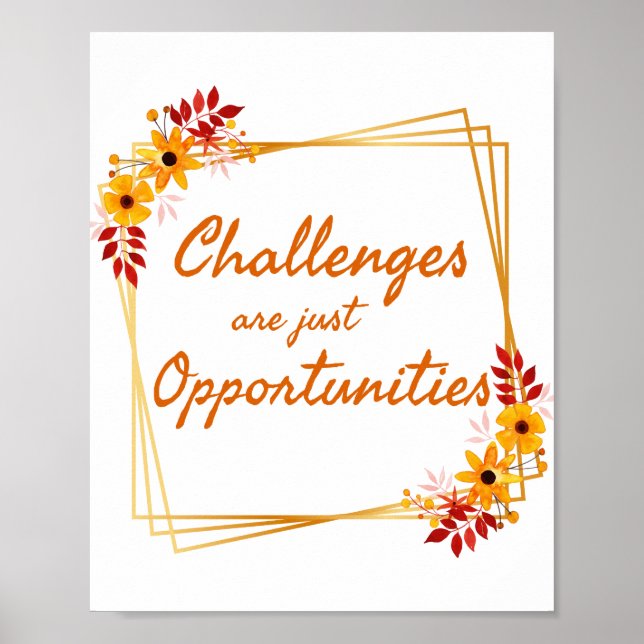 Poster afirmações positivas para as mulheres no trabalho (Frente)