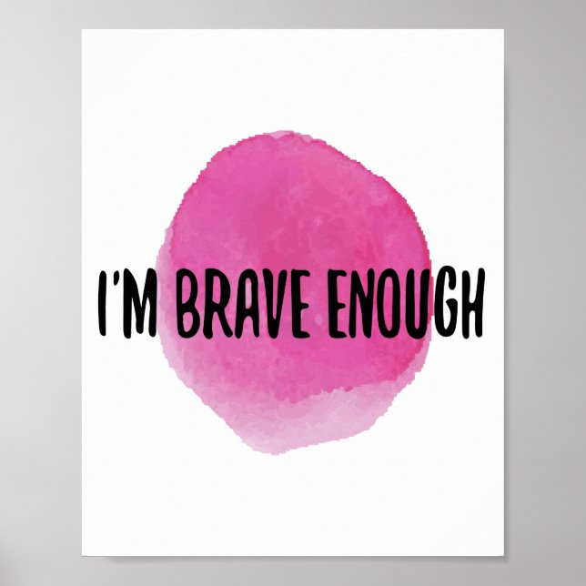 Poster afirmações positivas para autocuidados (Frente)