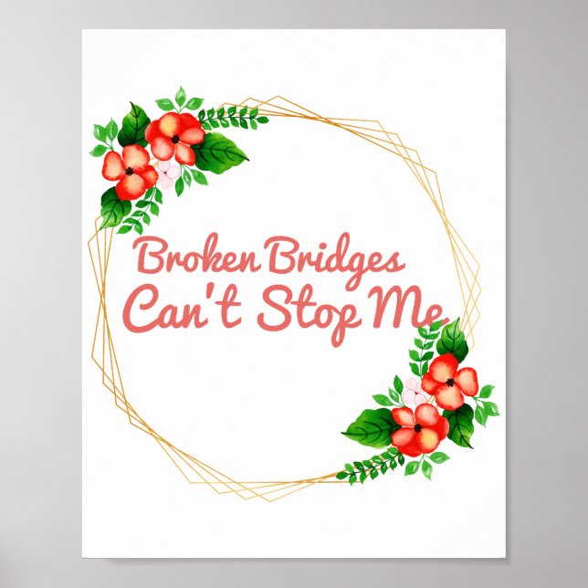 Poster afirmações positivas para o sucesso e a autoassist (Frente)