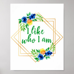 Poster afirmações positivas para o sucesso e o amor pr