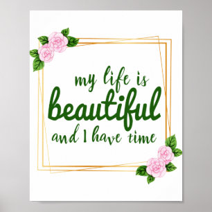 Poster afirmações positivas sobre a aceitação do trab