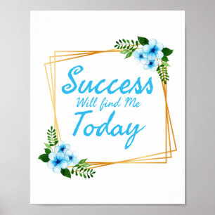 Poster afirmações vívidas positivas para autocuidados