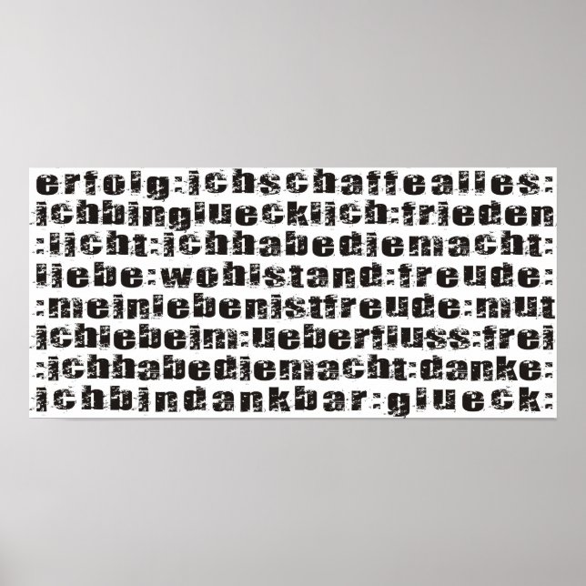 Pôster Afitmationen (Frente)