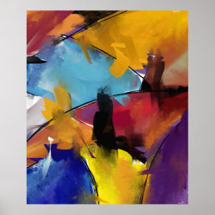 Pôster Afixar Extra Grande modelo “Abstract 1412 "