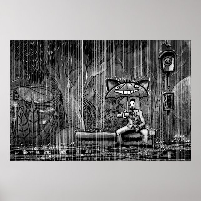 Poster afixar professor horror partidário arte (Frente)