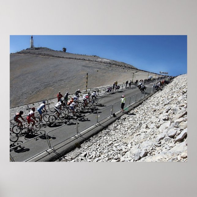 Pôster Afixar volta da França cimeira Ventoux (Frente)
