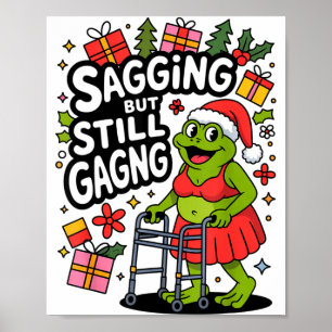 Poster Aflito Mas Ainda Engraçado Sapo de Natal Hol