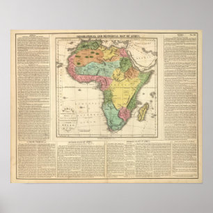 Pôster Africa Atlas Map 2