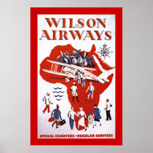Pôster ~ África das vias aéreas de Wilson