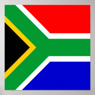 Poster África do Sul Bandeira Orgulho Doméstico Africano