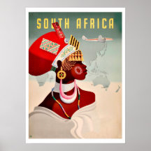 África do Sul, mulher africana, viagem aérea vinta