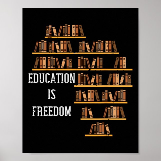 Poster África Educação É Liberdade Professor de História  (Frente)