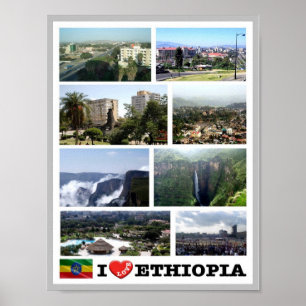 Poster África - Etiópia - Eu Amo -
