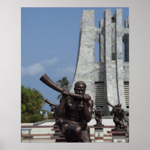 Poster África, Gana, Acra. Nkrumah Mausoleum, final 2