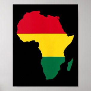 Poster África - História Negra Africana - Americana, Mês