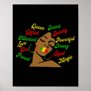 Poster África História Negra Africano Mulheres Americanas