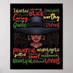 Poster África História Negra Africano Mulheres Americanas