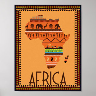 Poster África - Mapa