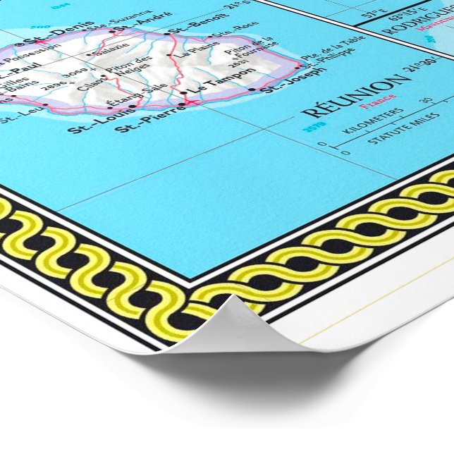 Poster "África: MAPA Continente ... (Borda)