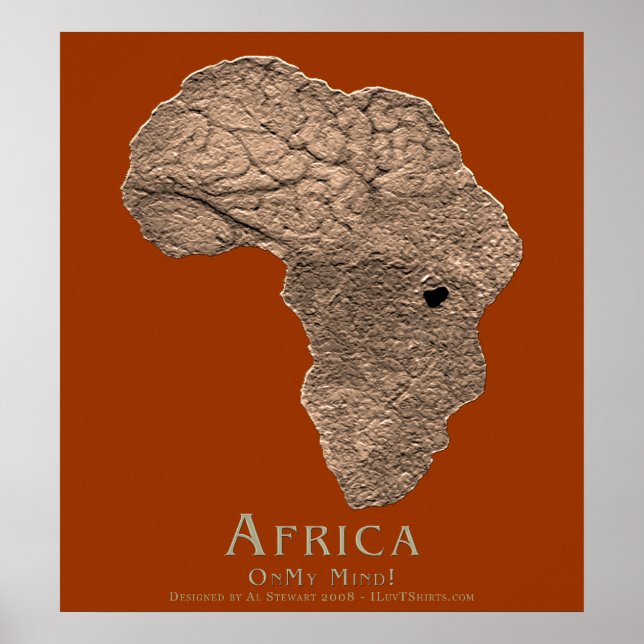 Poster África na minha mente (Frente)