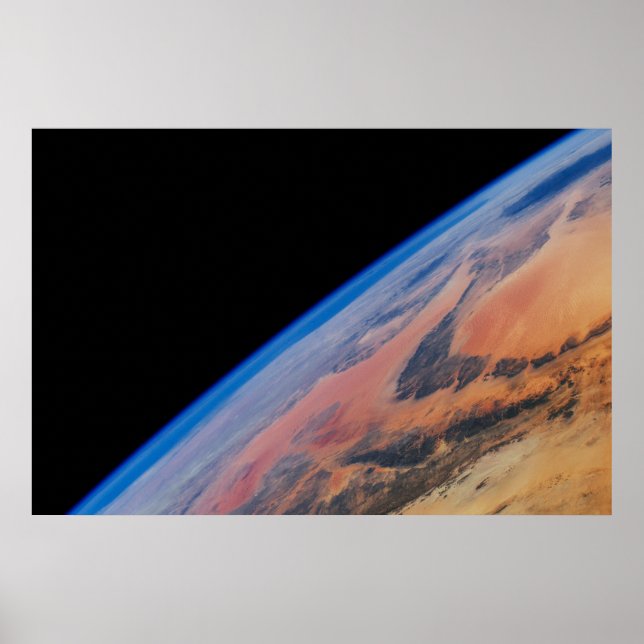 Poster África norte E O Vasto Deserto Líbio. (Frente)