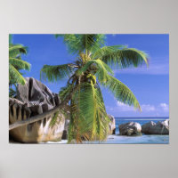 África, Seicheles, Ilha La Digue. Granite