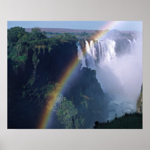 Pôster África, Zimbábue. Cataratas Vitória
