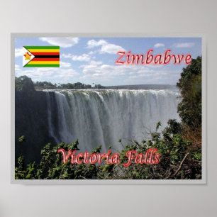 Poster África - Zimbábue - Victoria Falls