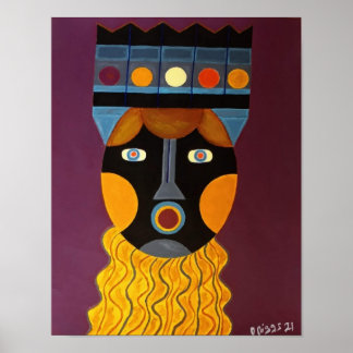 Poster (African Mask) Lady