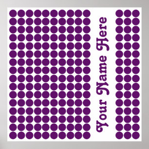 Pôster African Violet Safari Dot com nome