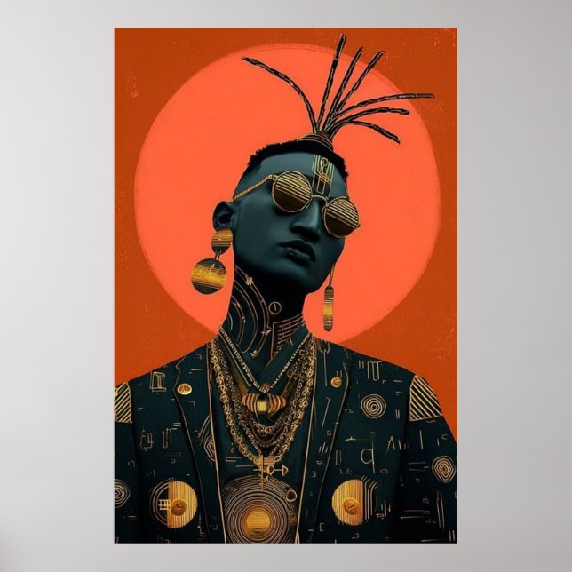 Poster Afro-futurista 4 (Frente)