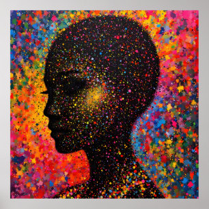 Poster Afro Nebula Sussurro – Celebração da História Negr