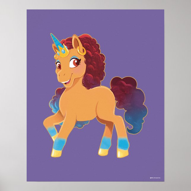 Poster Afro Unicorn | Divino Prancing (Frente)