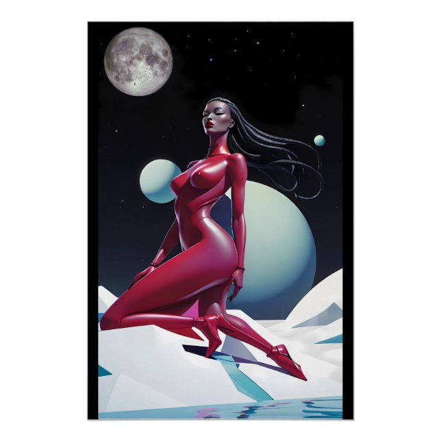 Pôster Afronautica - Ken Gage Art (Frente)