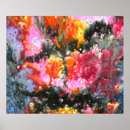 Poster "After rain sunset window", abstract, psychedelic