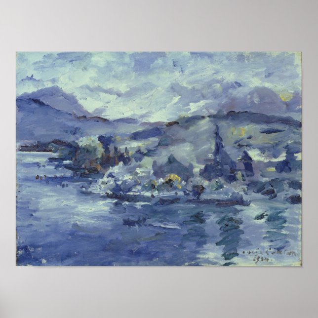 Pôster Afternoon on Lake Lucerne, 1924 (Frente)