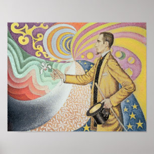 Pôster Against the Enamel of a Background Rhythmic
