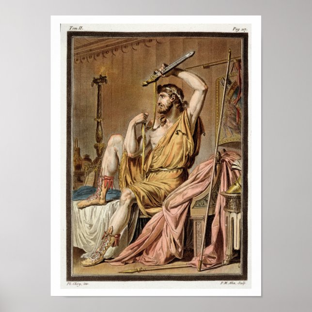 Pôster Agamemnon, fantasia de Iphigenia in Aulis por Jea (Frente)