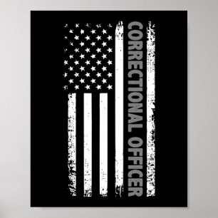 Poster Agente corretor American Flag Thin Silver