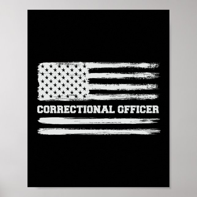 Poster Agente corretor americano Flag Thin Silver (Frente)